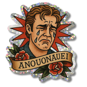 Adesivo Glitterato - Anouonauei 76x76
