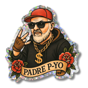 Adesivo Glitterato - Padre P-Yo